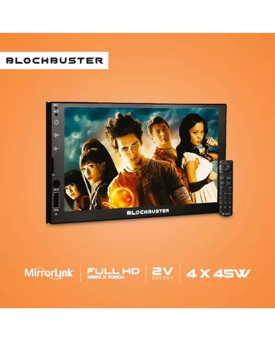 Blockbuster BBT 700 7 inch Double Din Deckless MPEG4 Player